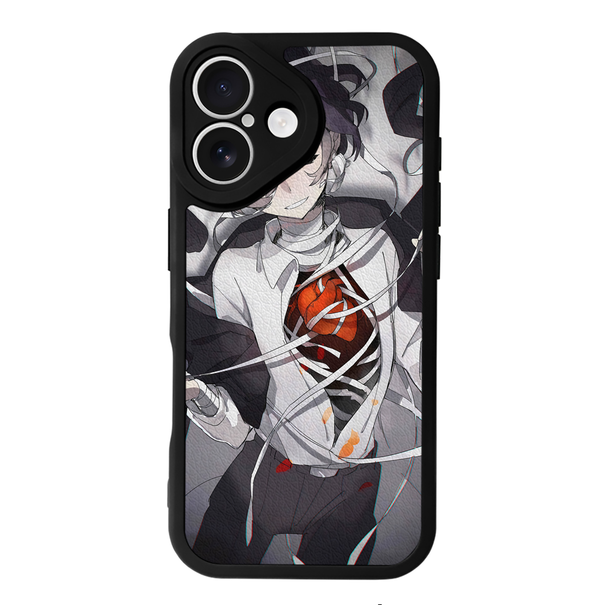 （画像用） 文豪ストレイドッグス Bungo Stray Dogs 【iPhone 16シリーズ対応】シリコンスマホケース（レザー調） 材質：シリコン